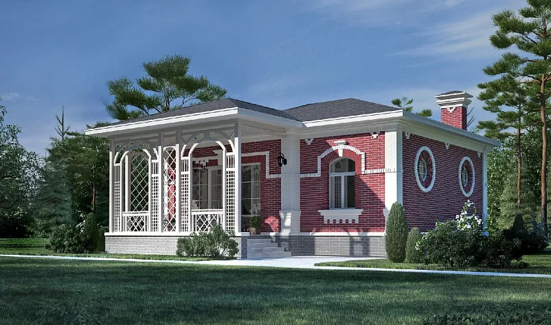 Светло-гранатовый. Проект «Графская усадьба»