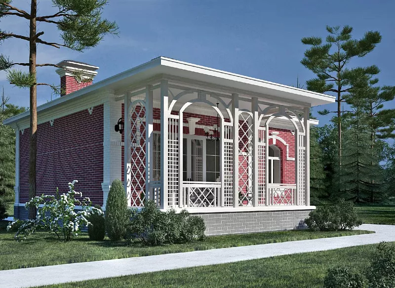 Светло-гранатовый. Проект «Графская усадьба»